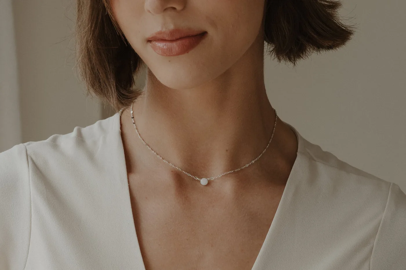 Cremation Sequin Necklace - Sterling Silver — product image 3