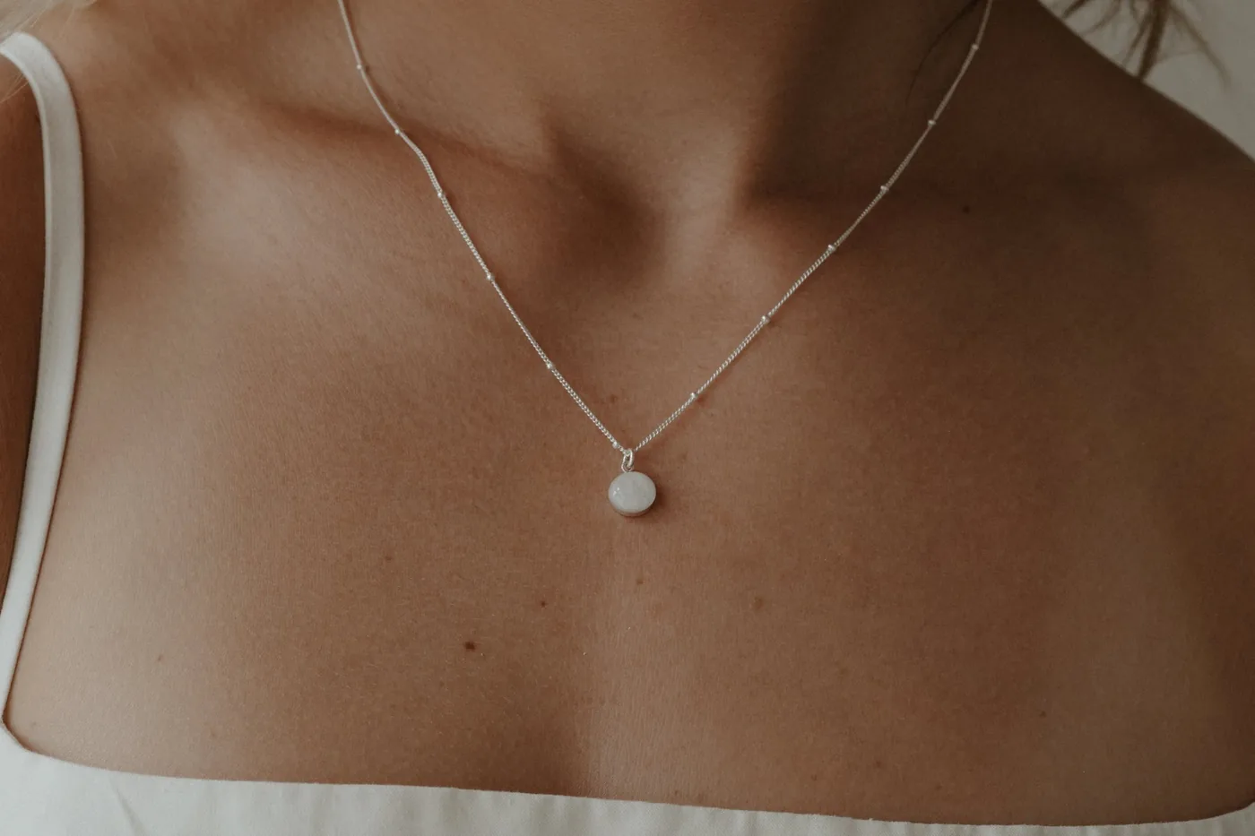 Mothers Milk Necklace 8mm pendant- Sterling Silver — product image 2