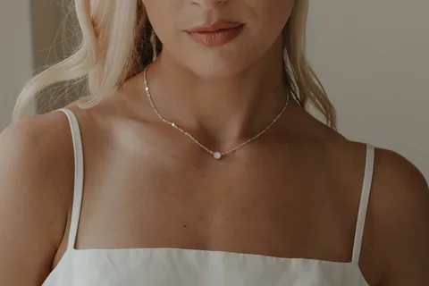 Mothers Milk Sequin Necklace - Sterling Silver — product image 3