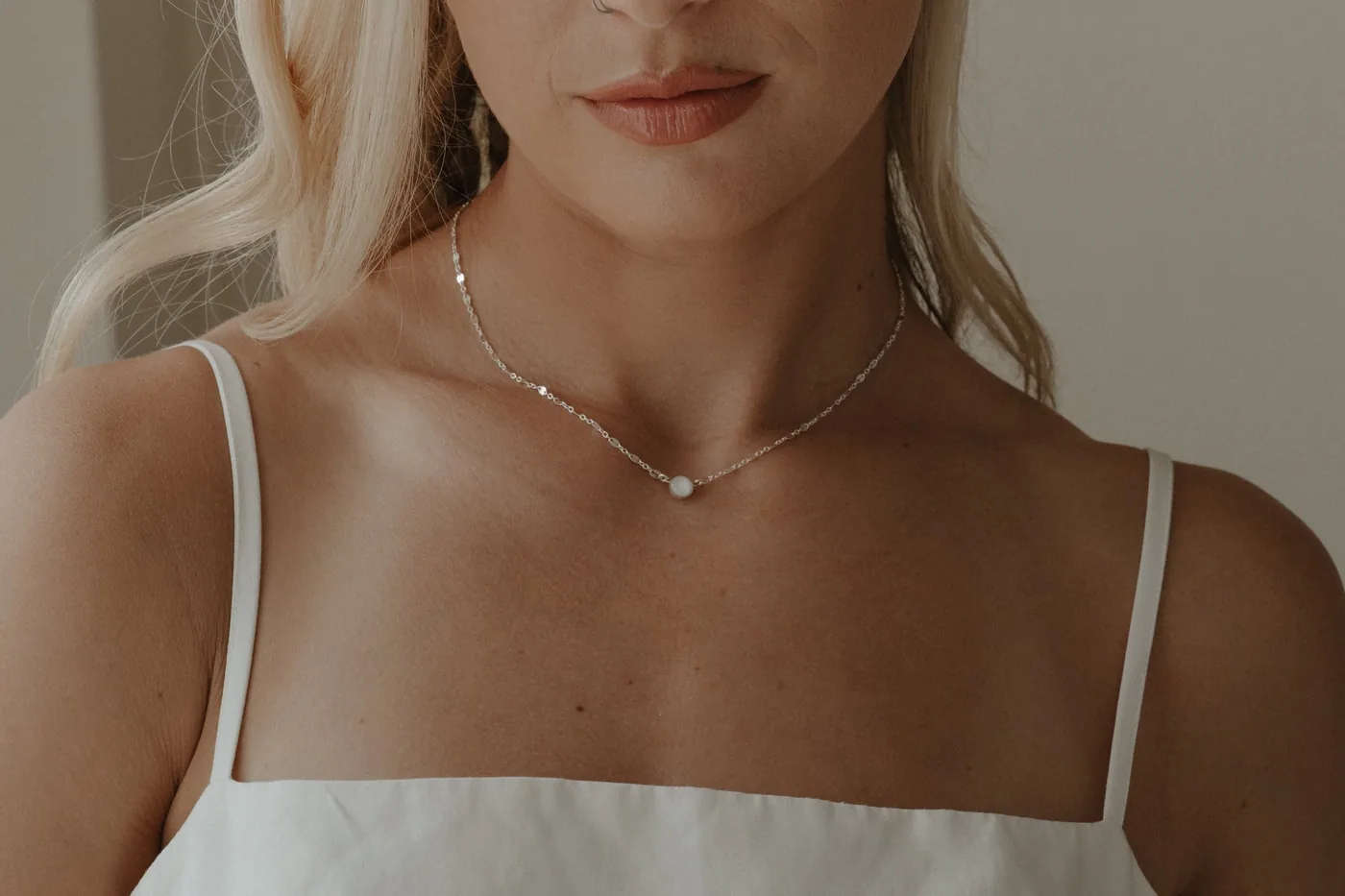 Mothers Milk Sequin Necklace - Sterling Silver — product image 3