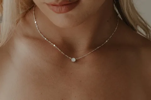 Mothers Milk Sequin Necklace - Sterling Silver — product image 2