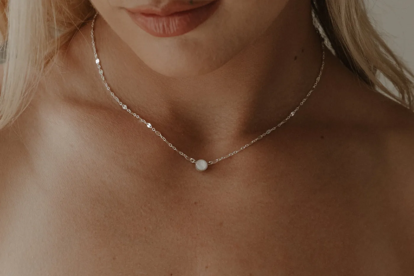Mothers Milk Sequin Necklace - Sterling Silver — product image 2