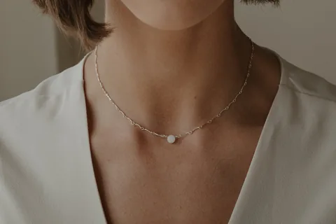 Cremation Scalloped Necklace - Sterling Silver — product image 1