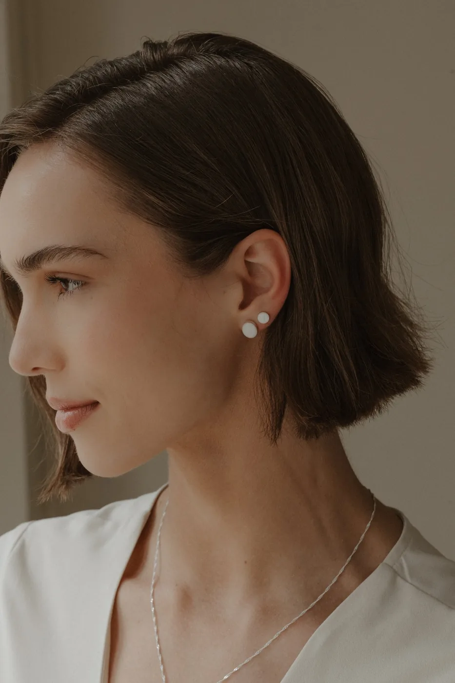 Cremation Oval Stud Earrings - Sterling Silver — product image 4