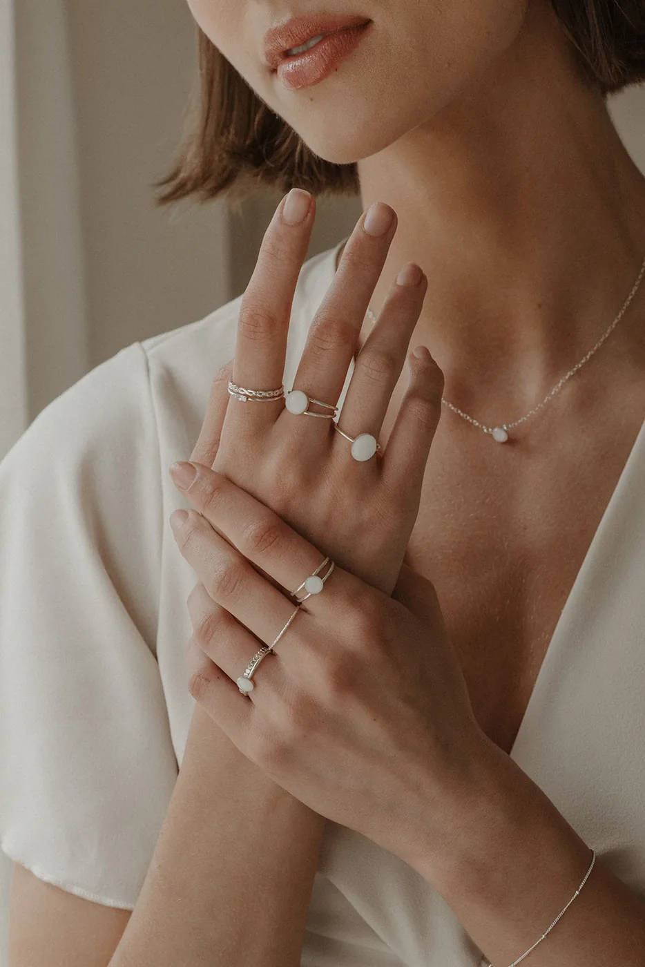 Mothers Milk Large Oval Ring - Sterling Silver — product image 4
