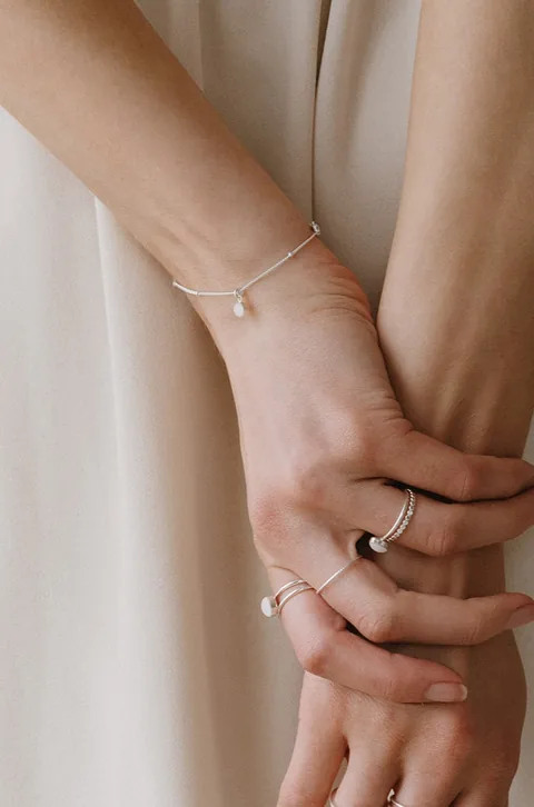 Mothers Milk Saturn Charm Bracelet - Sterling Silver — product image 2