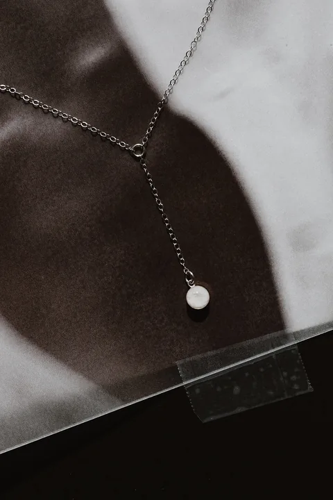 Cremation Drop Necklace - Sterling Silver — product image 3