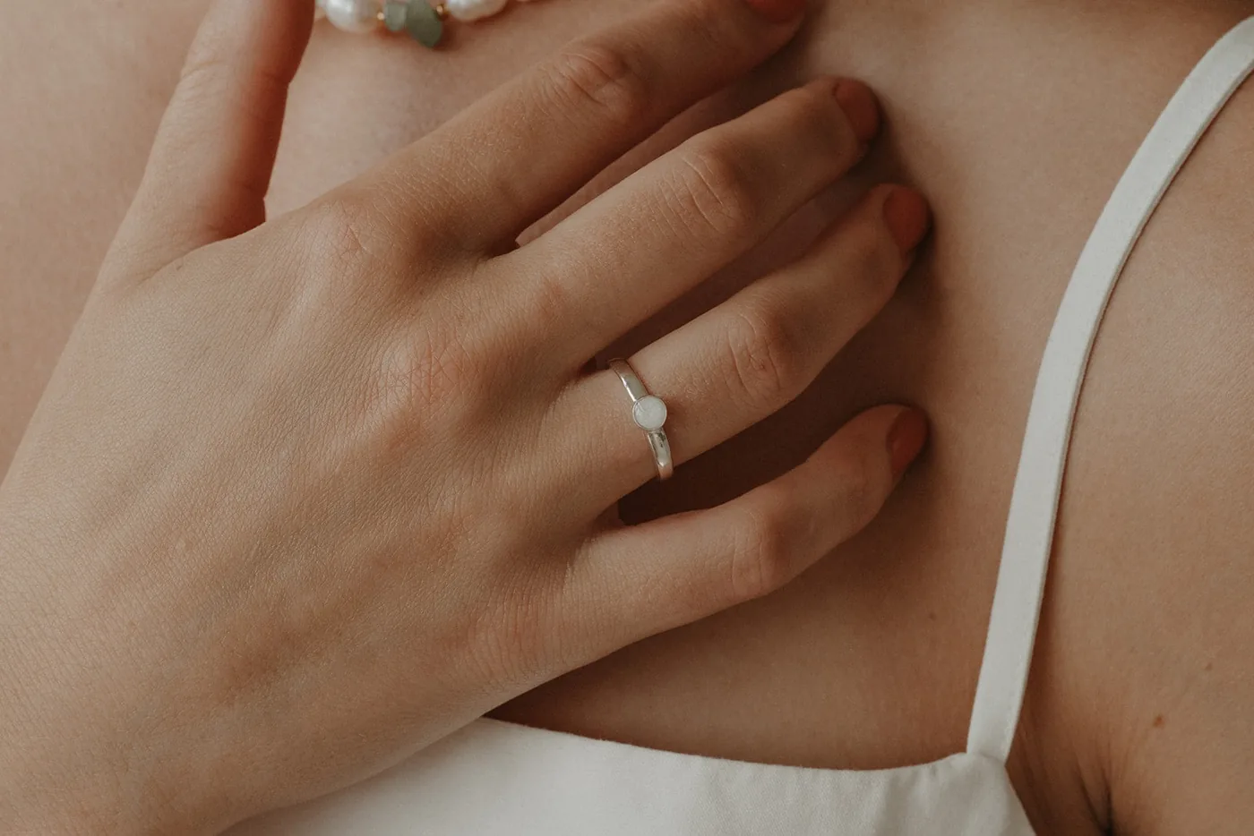 Cremation Thick Band Ring - Sterling Silver — product image 2