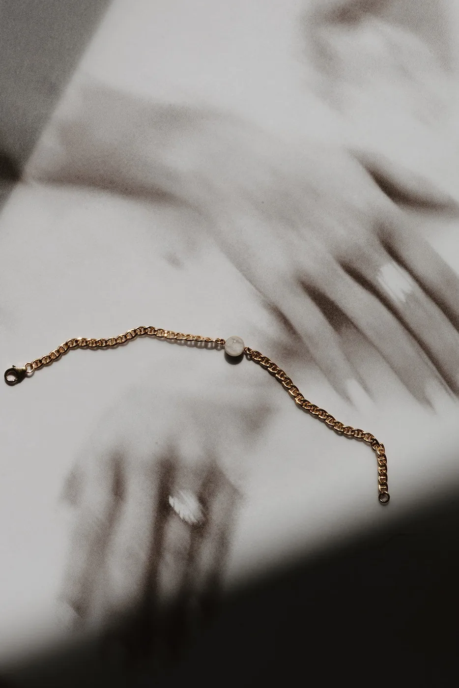 Cremation Thick Marine Chain Bracelet- 14k Gold Filled — product image 3