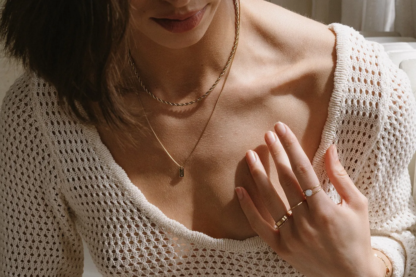 Mothers Milk Double Band Circle Ring - 14k Gold Filled — product image 16