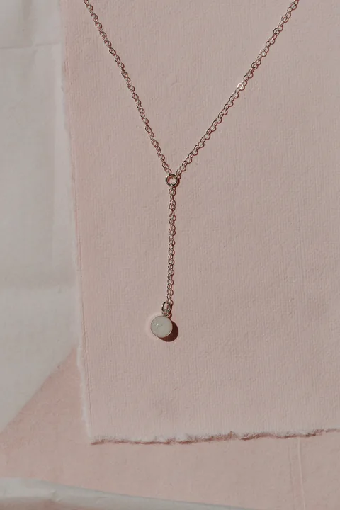 Cremation Drop Necklace - Sterling Silver — product image 1