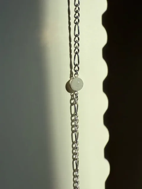 Cremation Thick Figaro Bracelet- Sterling Silver — product image 5