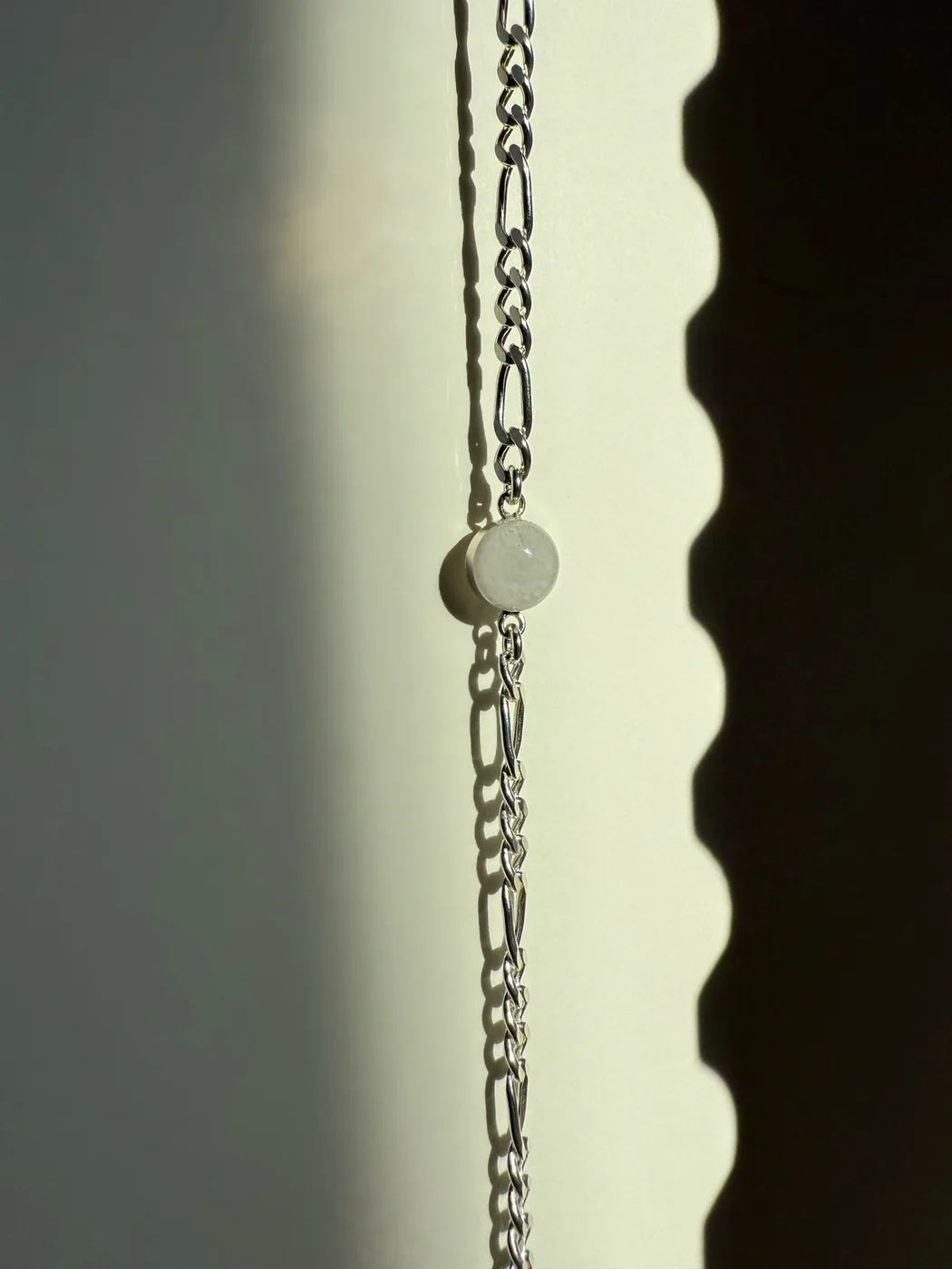 Cremation Thick Figaro Bracelet- Sterling Silver — product image 5