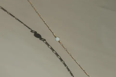 Mothers Milk Figaro Chain Bracelet- 14K Solid Gold — product image 1