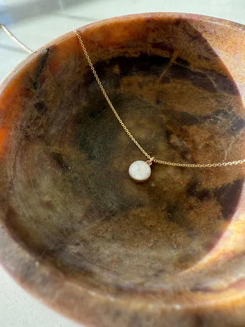 Cremation Cable Chain Necklace - 14K Solid Gold — product image 4
