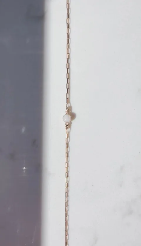 Cremation Box Clip Chain Bracelet- 14K Solid Gold — product image 1