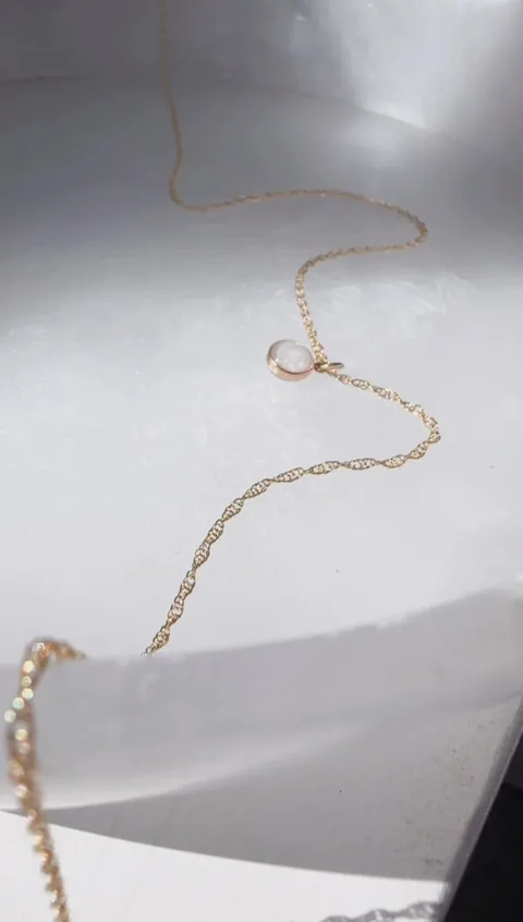 Cremation Roped Chain Necklace - 14K Solid Gold — product image 7
