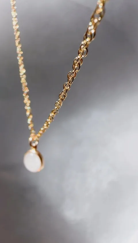 Cremation Roped Chain Necklace - 14K Solid Gold — product image 6