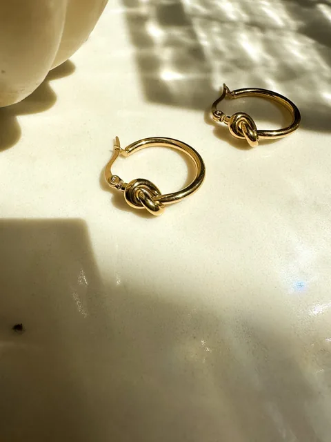 Knot Hoops- 14K Gold Filled — product image 4
