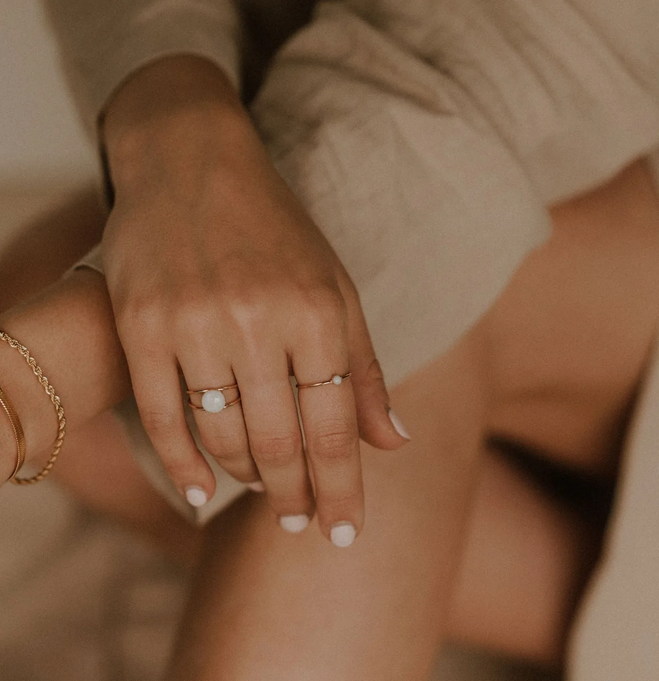 Mothers Milk Small Circle Ring - 14k Gold Filled — product image 4