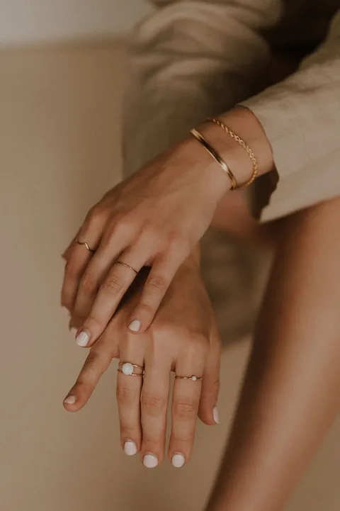 Mothers Milk Double Band Circle Ring - 14k Gold Filled — product image 12