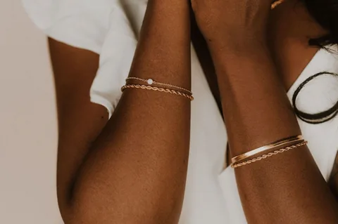 Cremation Double Roped Bracelet - 14k Gold Filled — product image 3