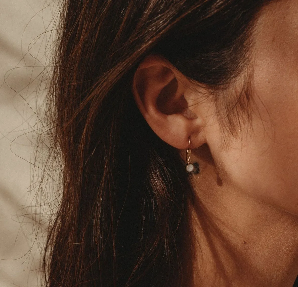 Mothers Milk Drop Fish Hook Earrings- 14k Gold Filled — product image 3