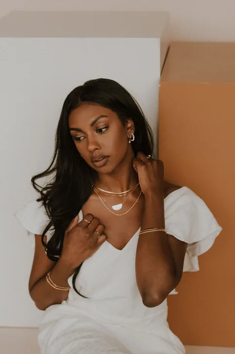 Staple Chain Necklace - 14k Gold Filled — product image 5