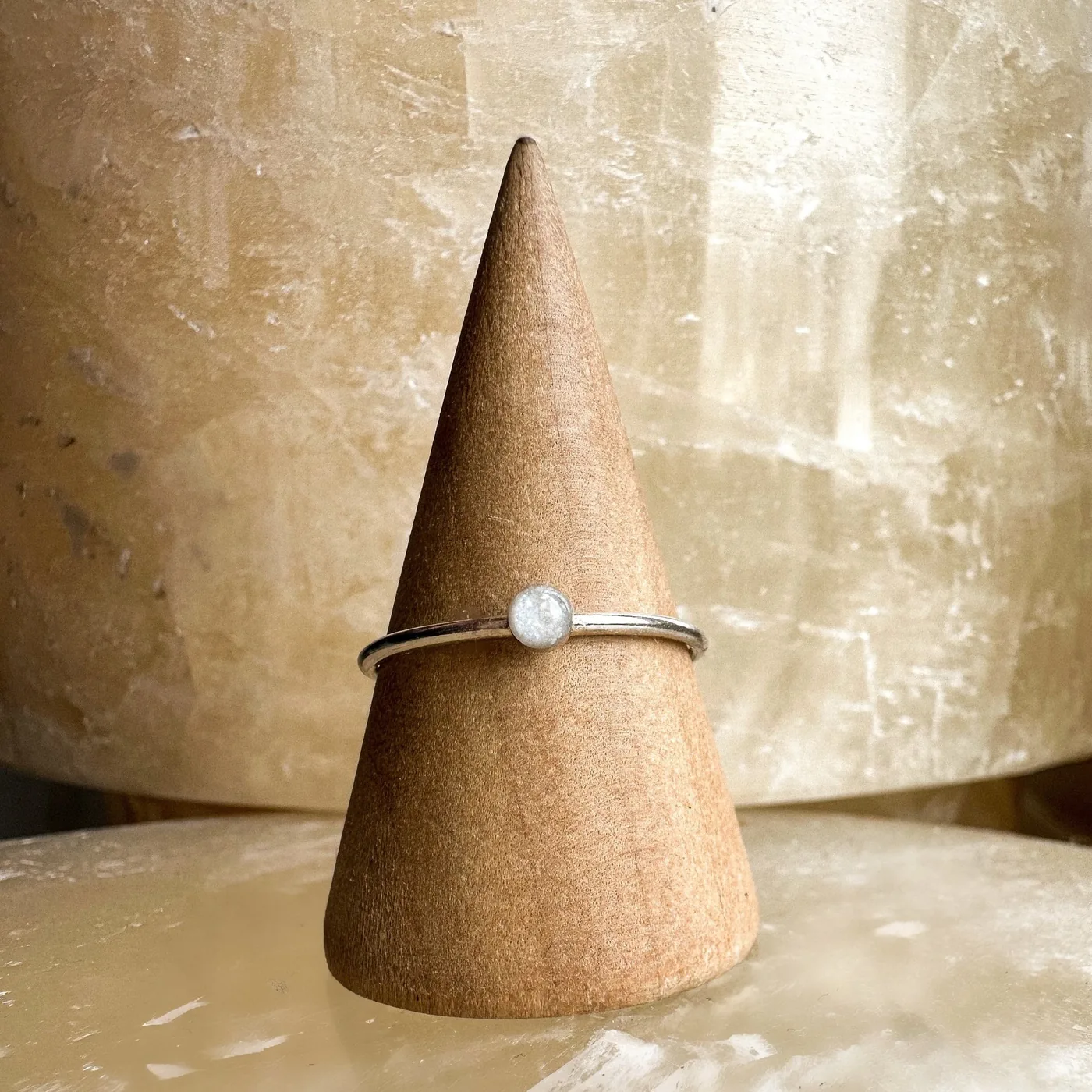 Cremation Small Circle Ring - Sterling Silver — product image 3