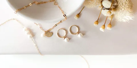 Pearl Huggie Hoops - 14k Gold Filled — product image 15