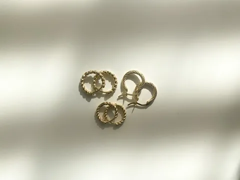 Roped Hinge Hoops - 14k Gold Filled — product image 7