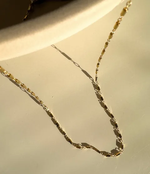 Tube Chain Necklace - 14k Gold Filled — product image 2