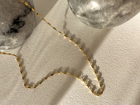 Tube Chain Necklace - 14k Gold Filled — product image 3
