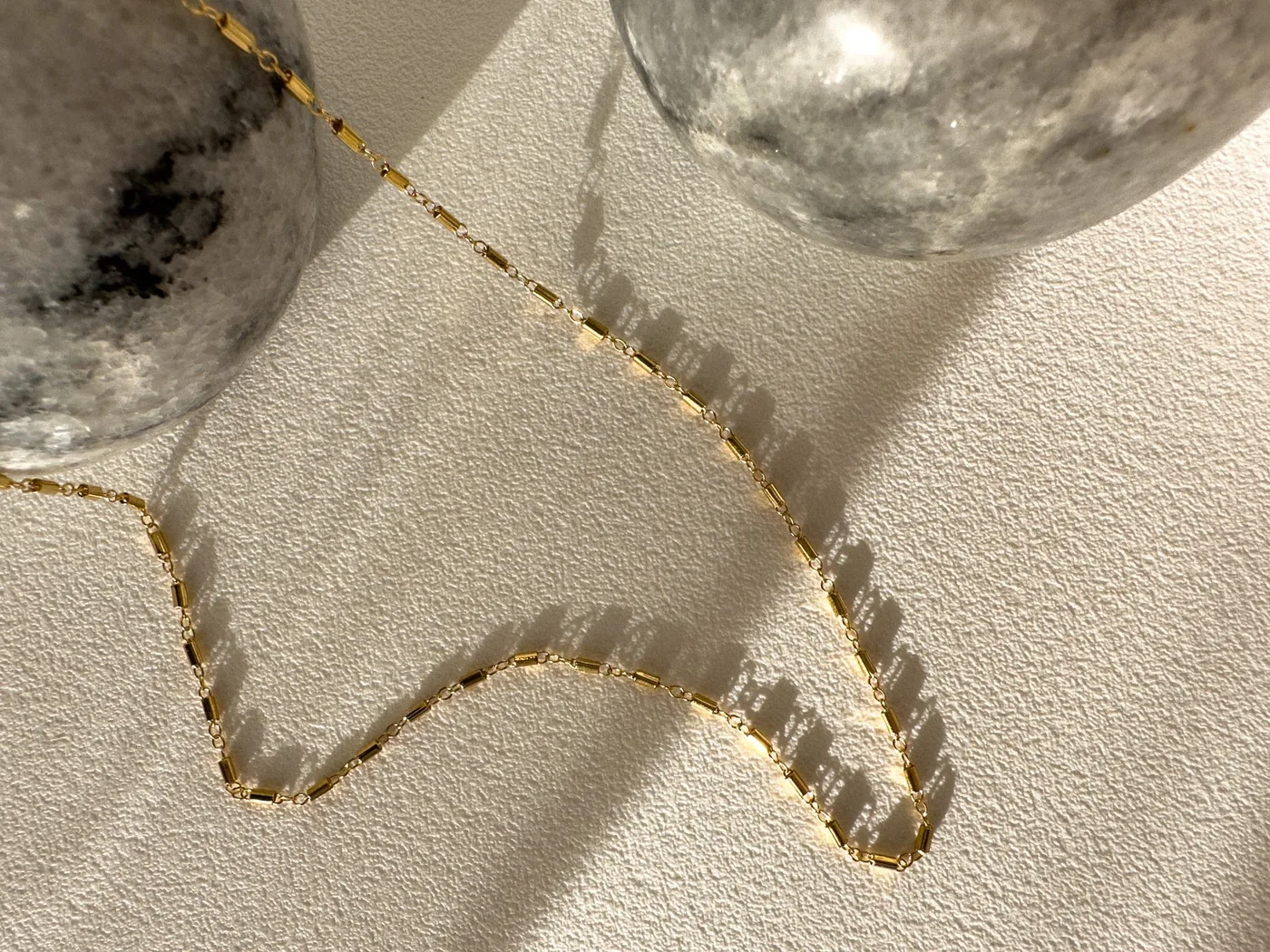 Tube Chain Necklace - 14k Gold Filled — product image 3