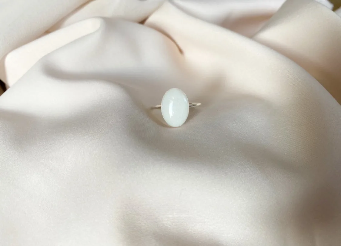 Mothers Milk Large Oval Ring - Sterling Silver — product image 2