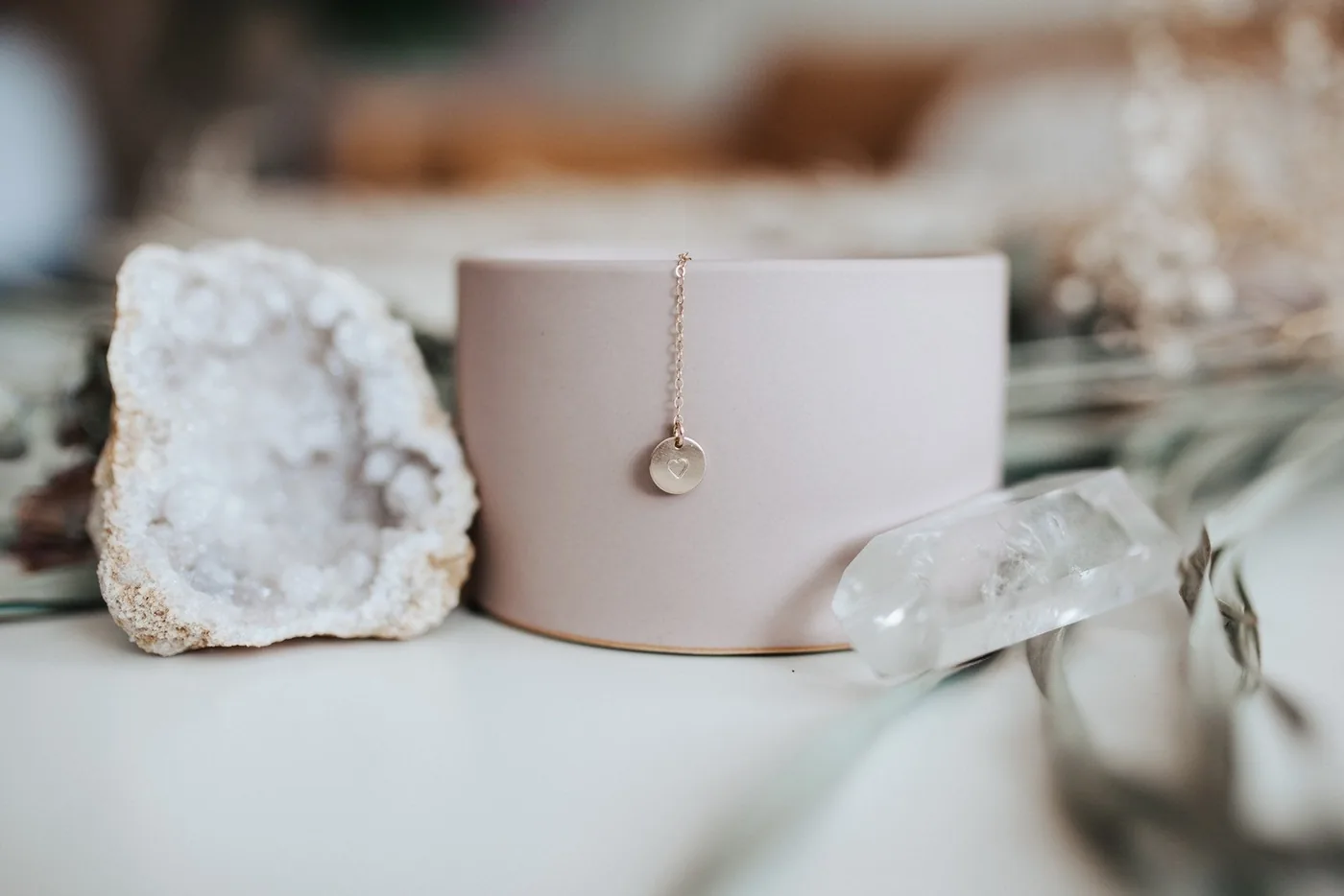Flat Cable Drop Necklace - Personalized - 14k Gold Filled — product image 5
