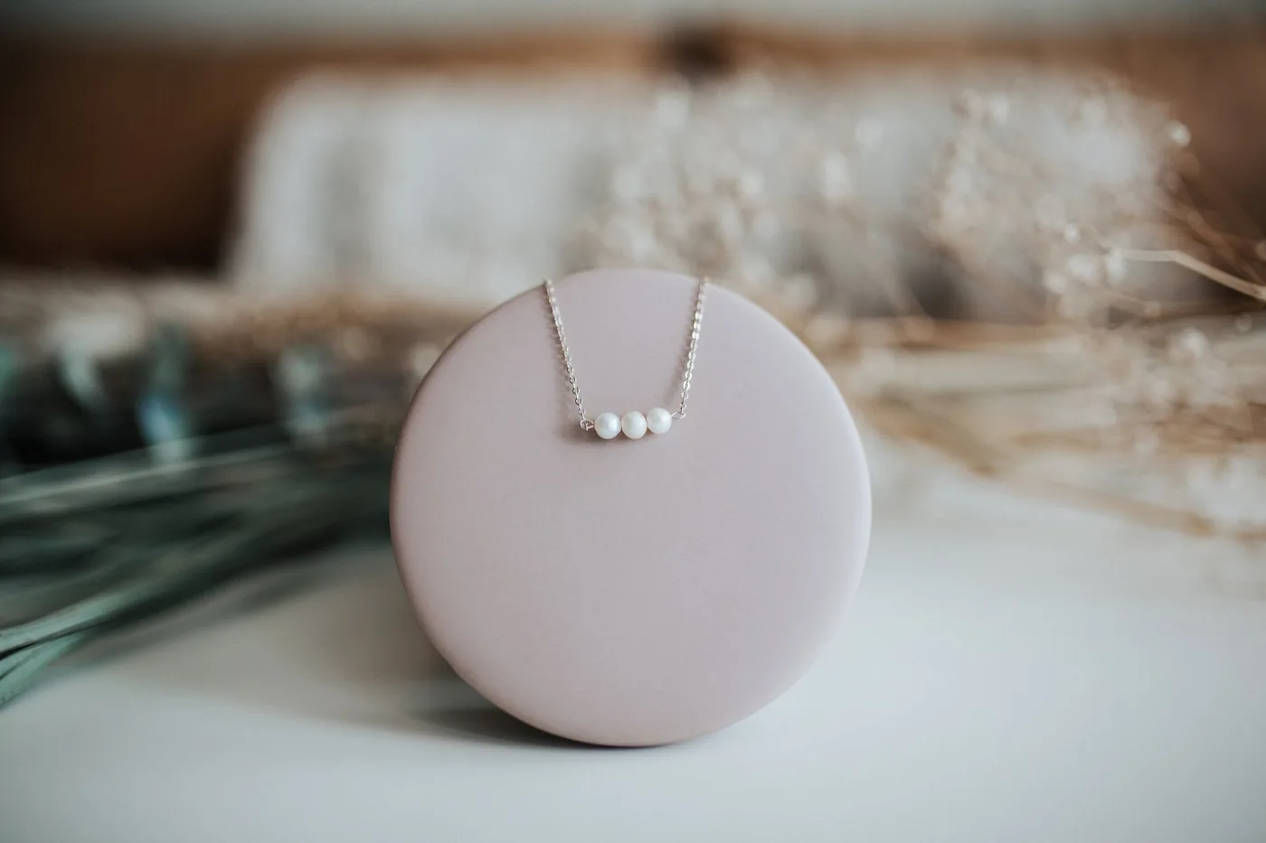 Three Pearl Necklace - Sterling Silver — product image 3