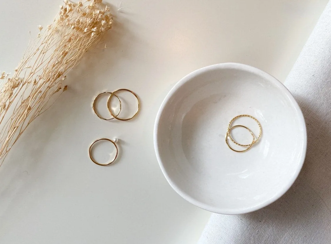 Serrated Skinny Ring - 14k Gold Filled — product image 6