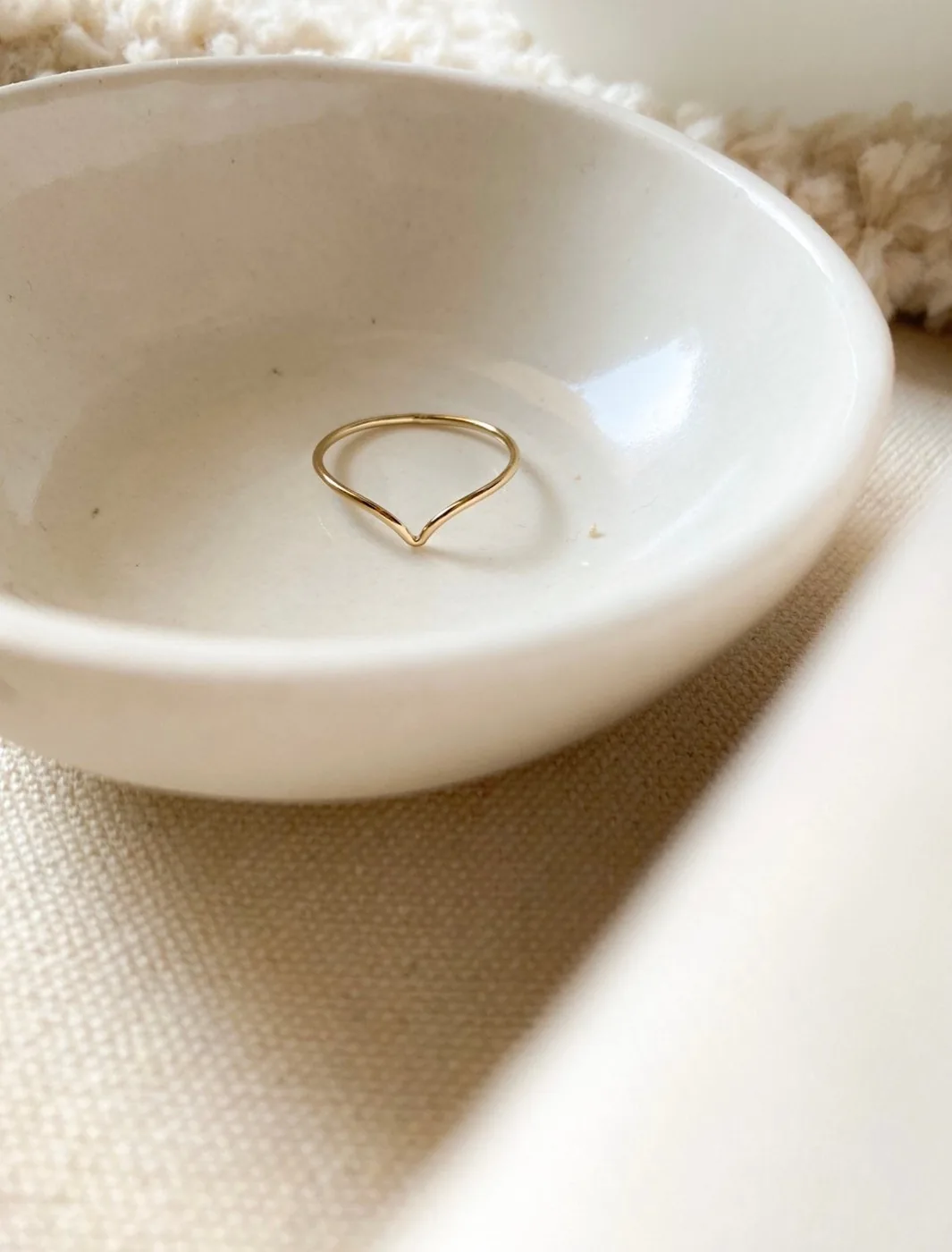 V Skinny Ring - 14k Gold Filled — product image 12