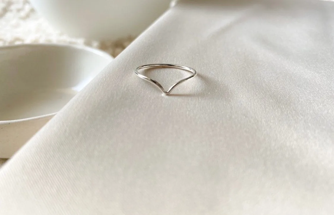 V Skinny Ring - Sterling Silver — product image 4