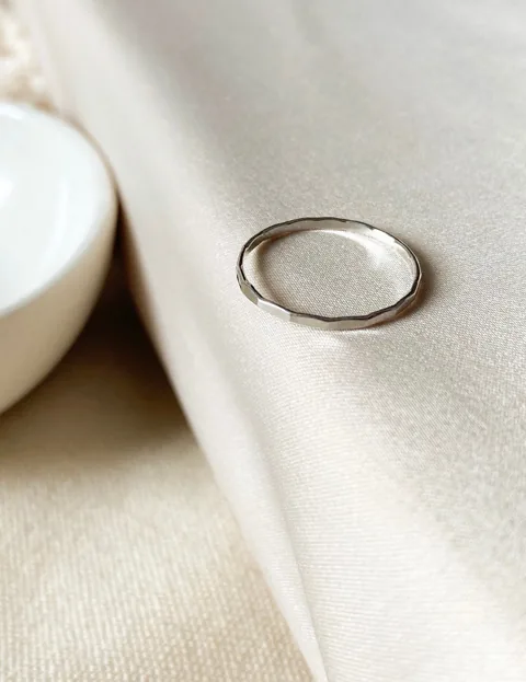 Hammered Ring - Sterling Silver — product image 2