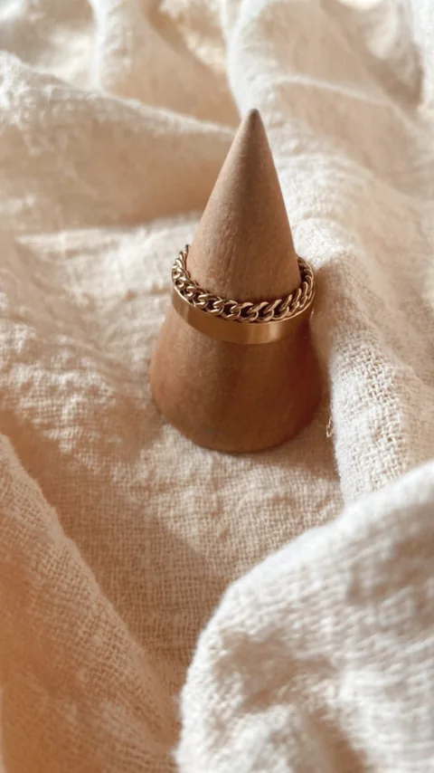 Curb Chain Ring - 14k Gold Filled — product image 9