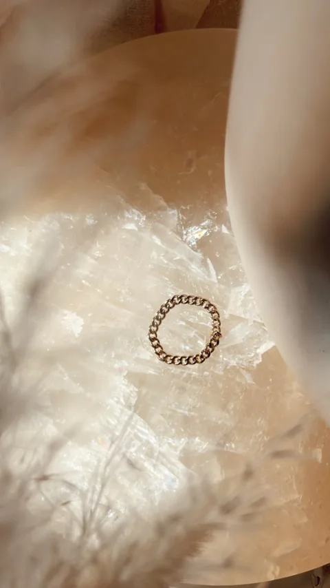Curb Chain Ring - 14k Gold Filled — product image 6