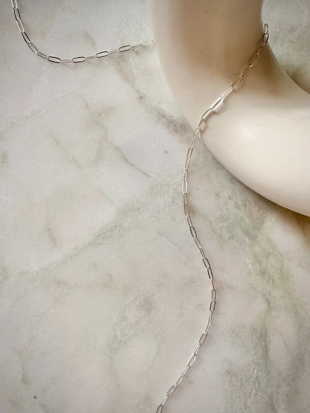 Staple Chain Necklace- Sterling Silver — product image 5