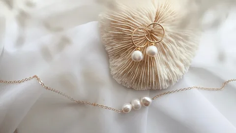 Three Pearl Necklace - 14k Gold Filled — product image 2