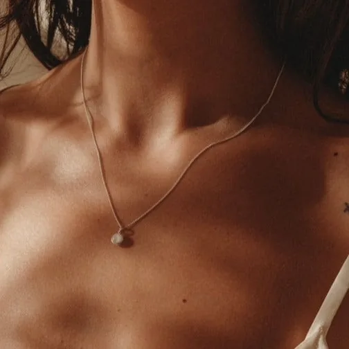 Cremation Necklace 6mm Pendant - Sterling Silver — product image 2